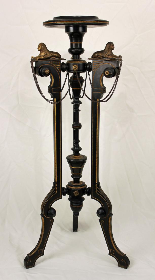 19th C. Egyptian Revival Plant Stand with Sphinx (1 of 4)