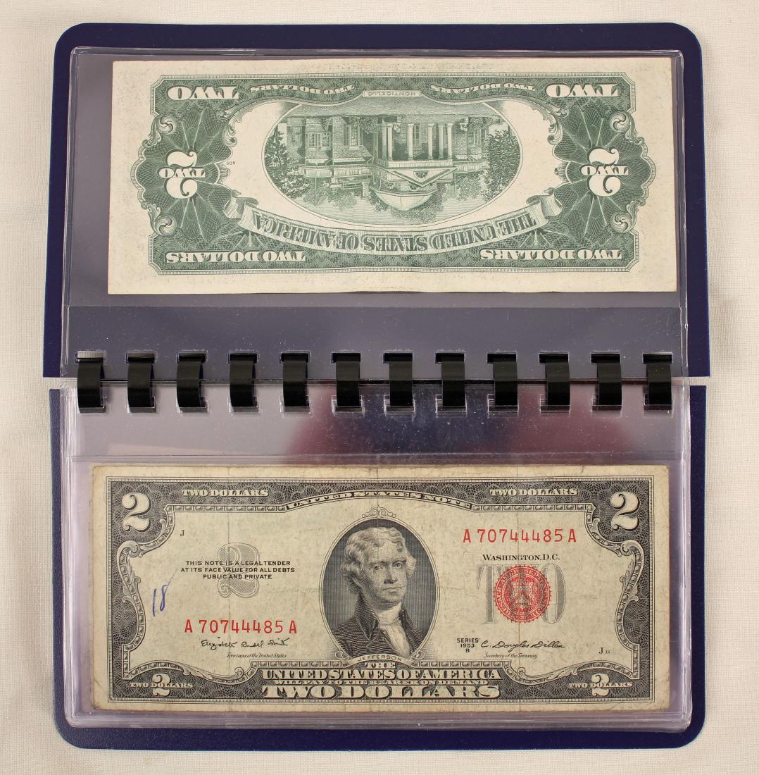 9 U.S. Series 1953 $2.00 Notes 1 Series 1928 $2.00 (1 of 2)
