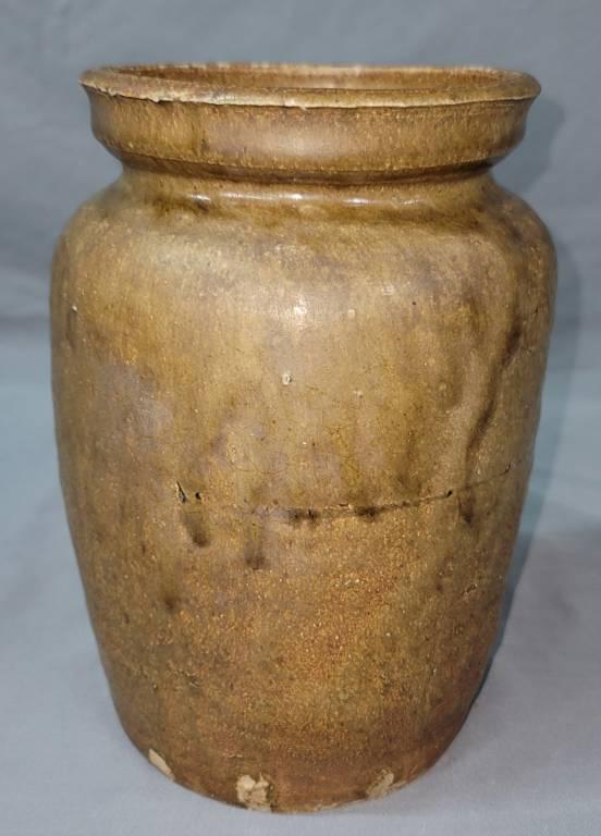 1850s Edgefield  BF Landrum Canning Jar Slave Made (1 of 3)