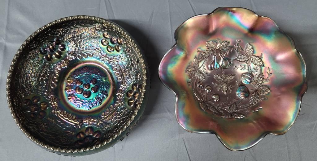 Rare Northwood & Fenton Carnival Glass Lot (1 of 6)