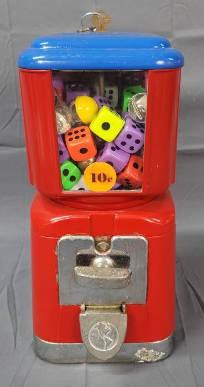 .10 cent Bubble Gum Machine 1950s (1 of 4)
