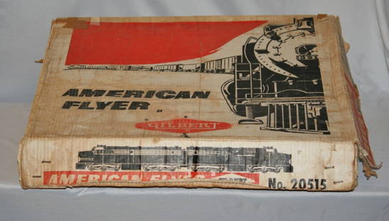 American Flyer Train Set: American Flyer #20515. Complete Set, with engine, curved and straight tracks and transformer.