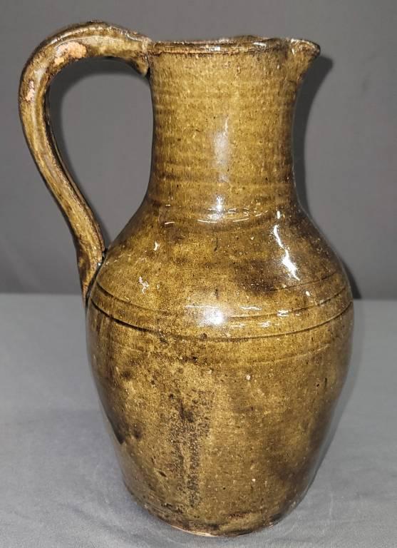 Rare Edwin Meaders Tall Neck Pitcher 1960's (1 of 5)