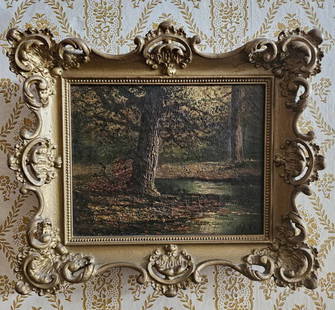 Fine Mary Elizabeth King Oil Painting: Fine Signed (M. E. King) Mary Elizabeth King (1899-1991) Oil Painting with original frame and frame is in stellar condition. Studied at the Corcoran Gallery of Art in Washington DC, also with Savini i