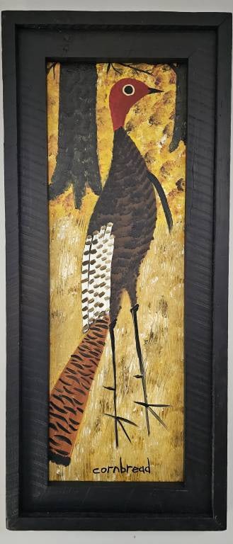 John "Cornbread" Anderson Folk Art Turkey Painting (1 of 1)