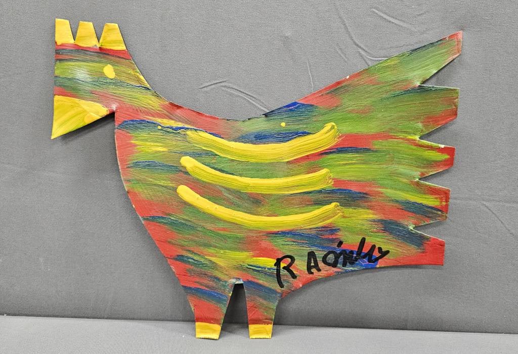 Stunning RA Miller Folk Art Chicken (1 of 2)