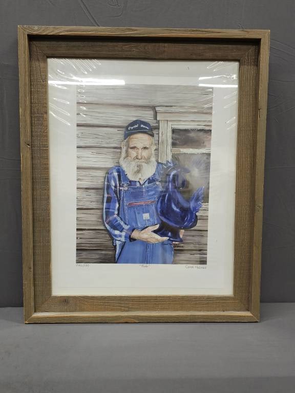 Edwin Meaders Framed "Nub" Print By Carol Palmer (1 of 1)