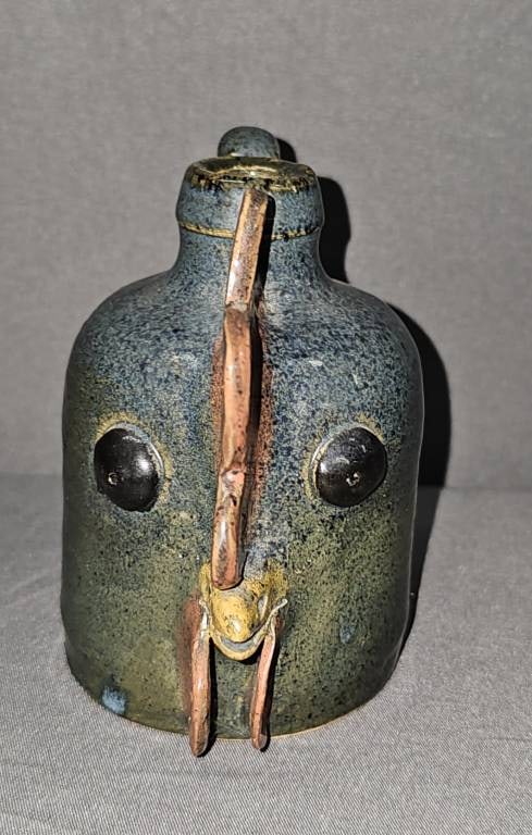 Rare 1999 Lin Craven Folk Pottery Rooster Jug (1 of 5)
