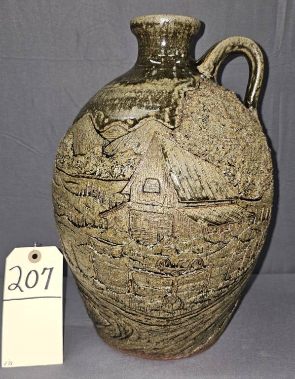 Michael/Melvin Crocker 2gal Decorated Jug (1 of 5)