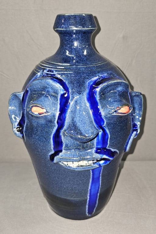 Randy Tobias Red Eye Face Jug (1 of 4)