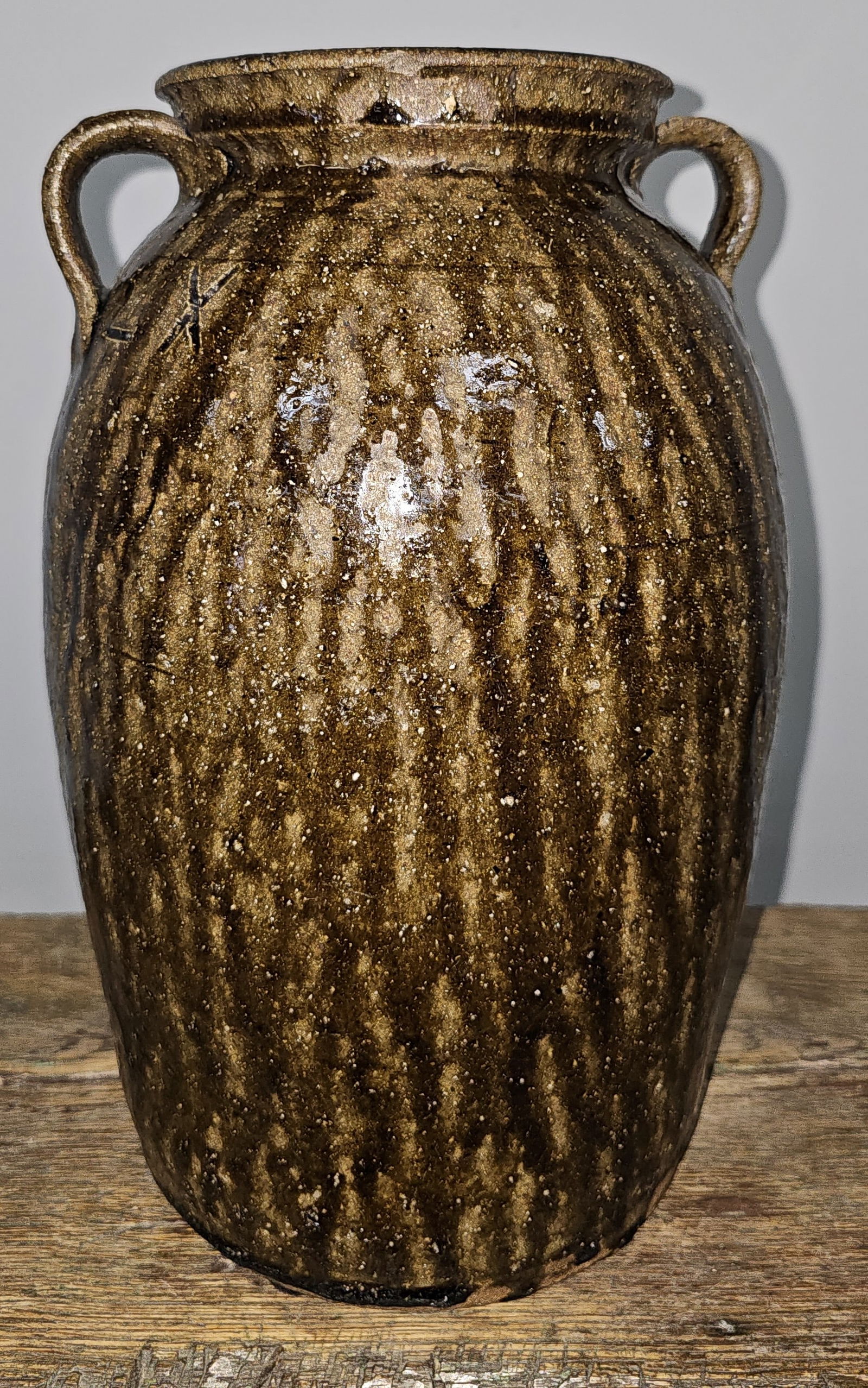 Fine Catawba Valley Two Gallon Storage Jar Marked "2X" (1 of 5)