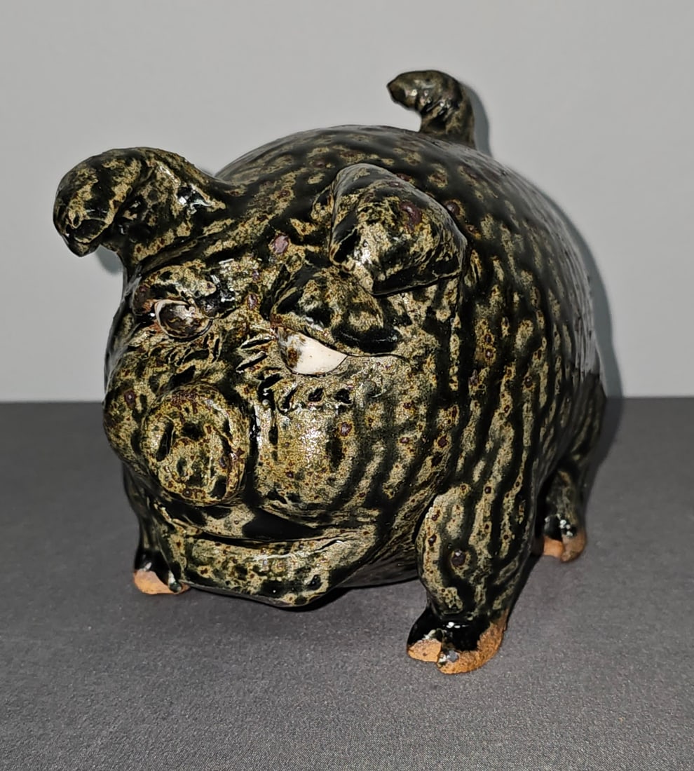 Clete & Billie Meaders Folk Pottery Pig 1998 (1 of 5)