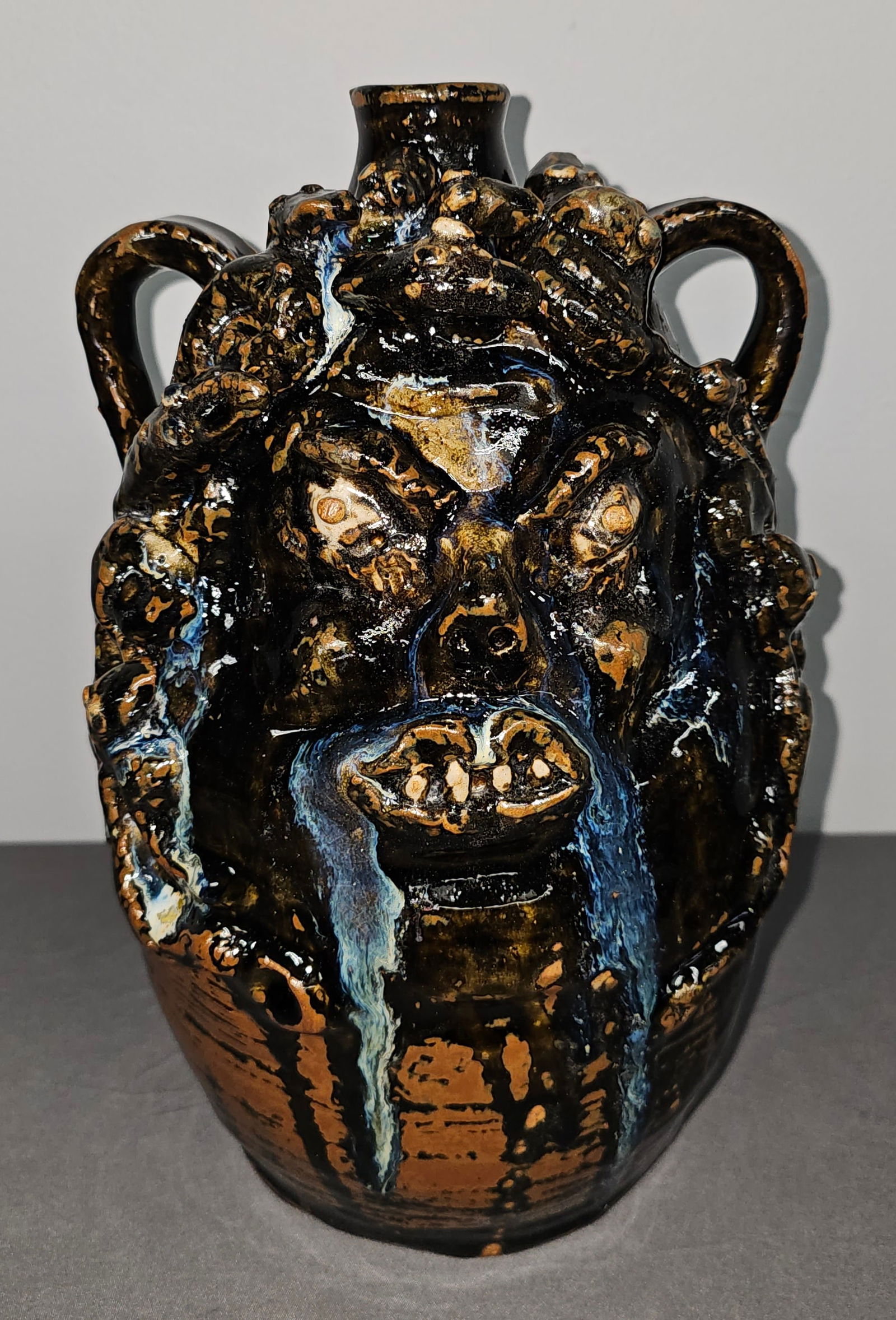 Significant Marie Rogers Medusa Face Jug (1 of 11)