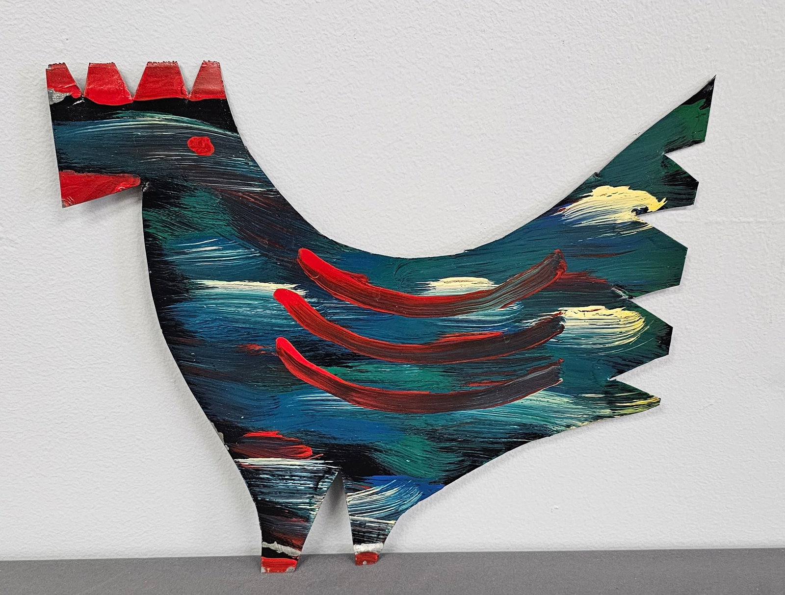 Fine RA Miller Folk Art Chicken Cut Out (1 of 2)