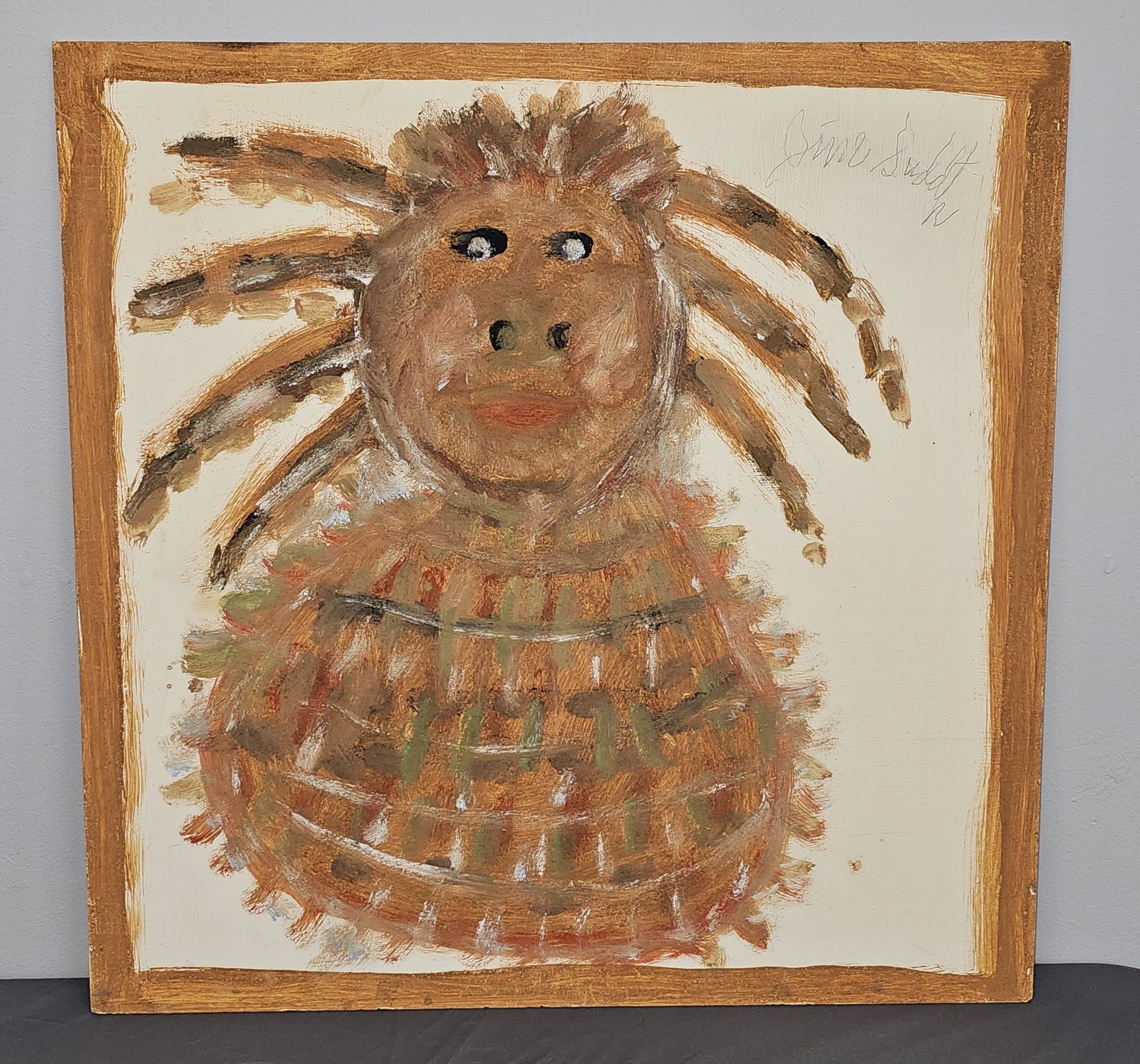 Jimmy Lee Sudduth Mud Folk Art Painting On Masonite (1 of 2)