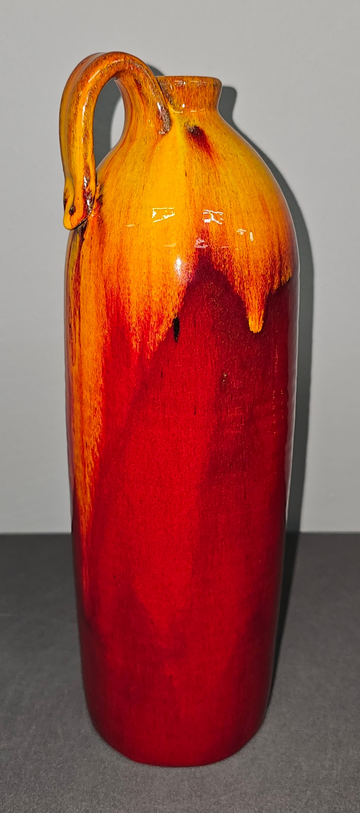 Stunning AV Smith Fire Glaze Bottle Jug (1 of 4)