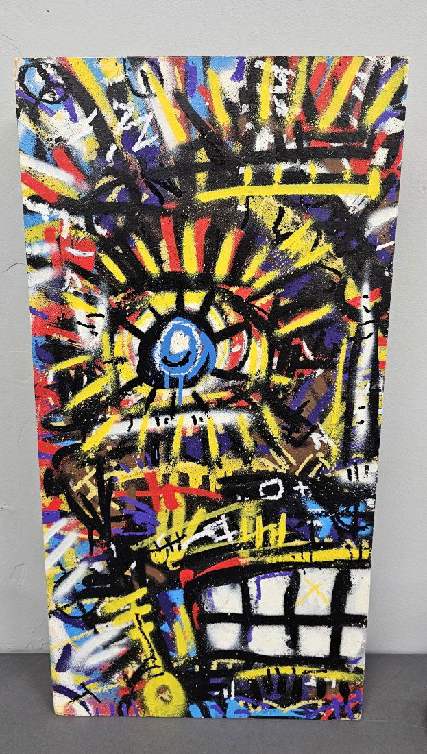 Chris Hobe Abstract Folk Art Painting (1 of 2)