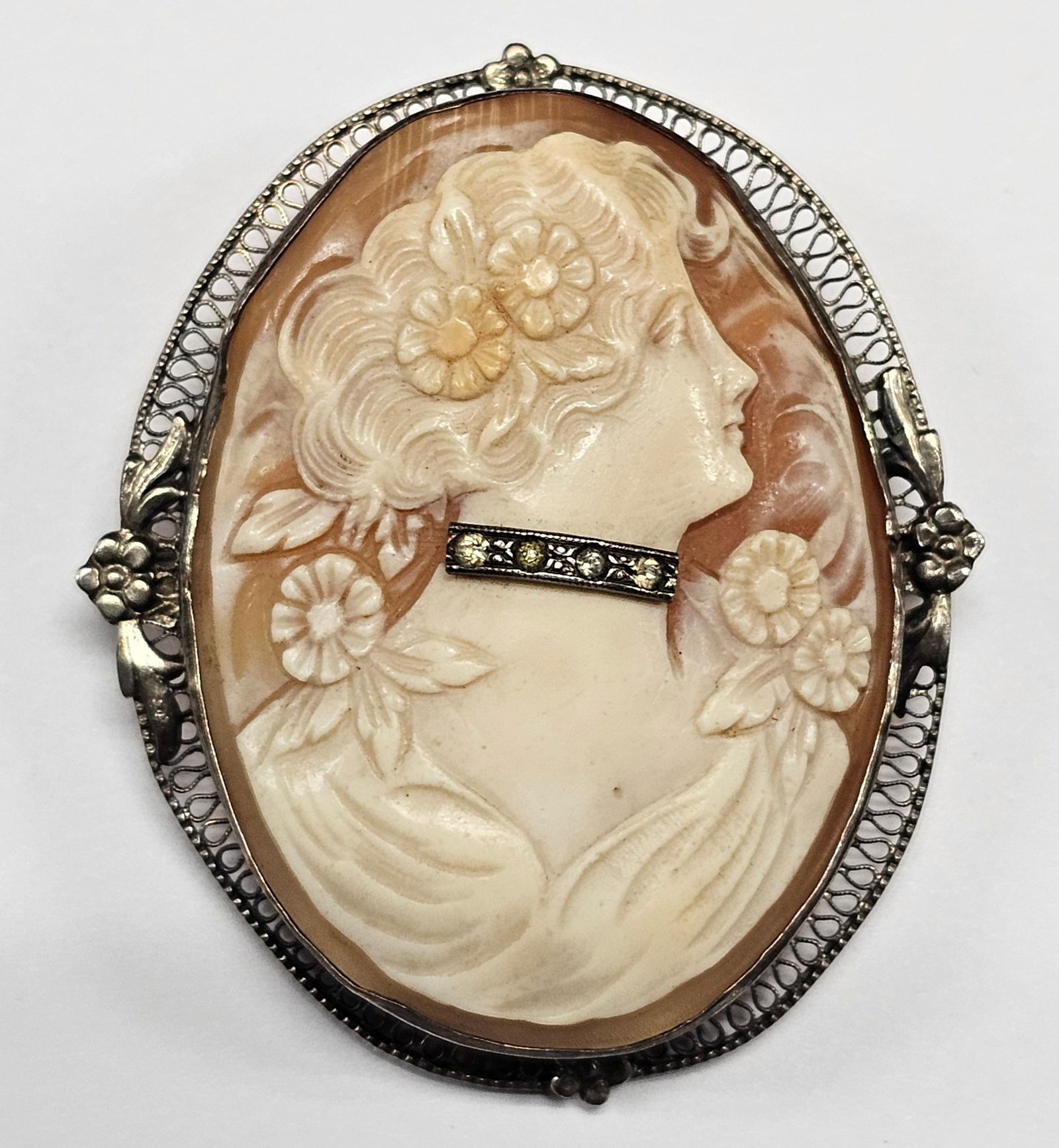 Fine 1860s French Shell Carved Cameo (1 of 2)