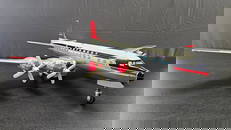 Cragstan Multi-Action DC-7C Tin Lithgraph Toy Plan With Ramp