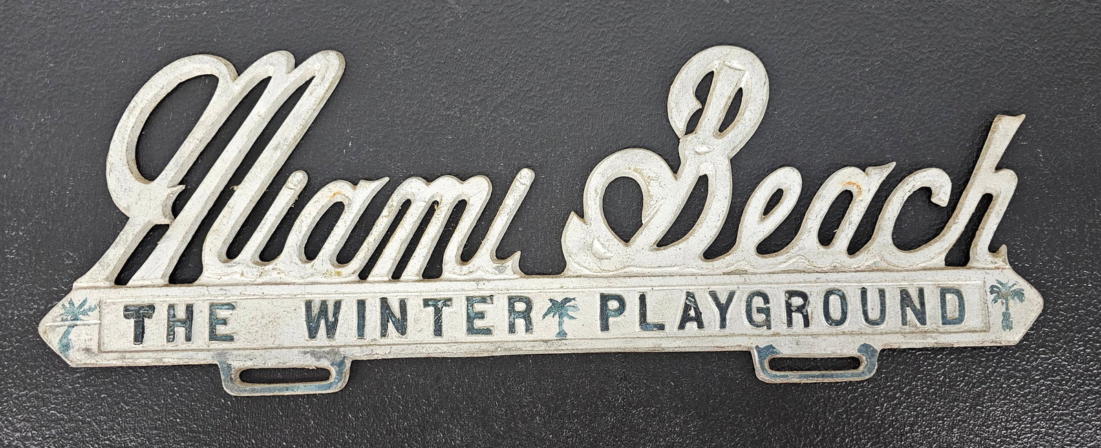 Rare 1950s Miami Beach Tag Topper (1 of 2)