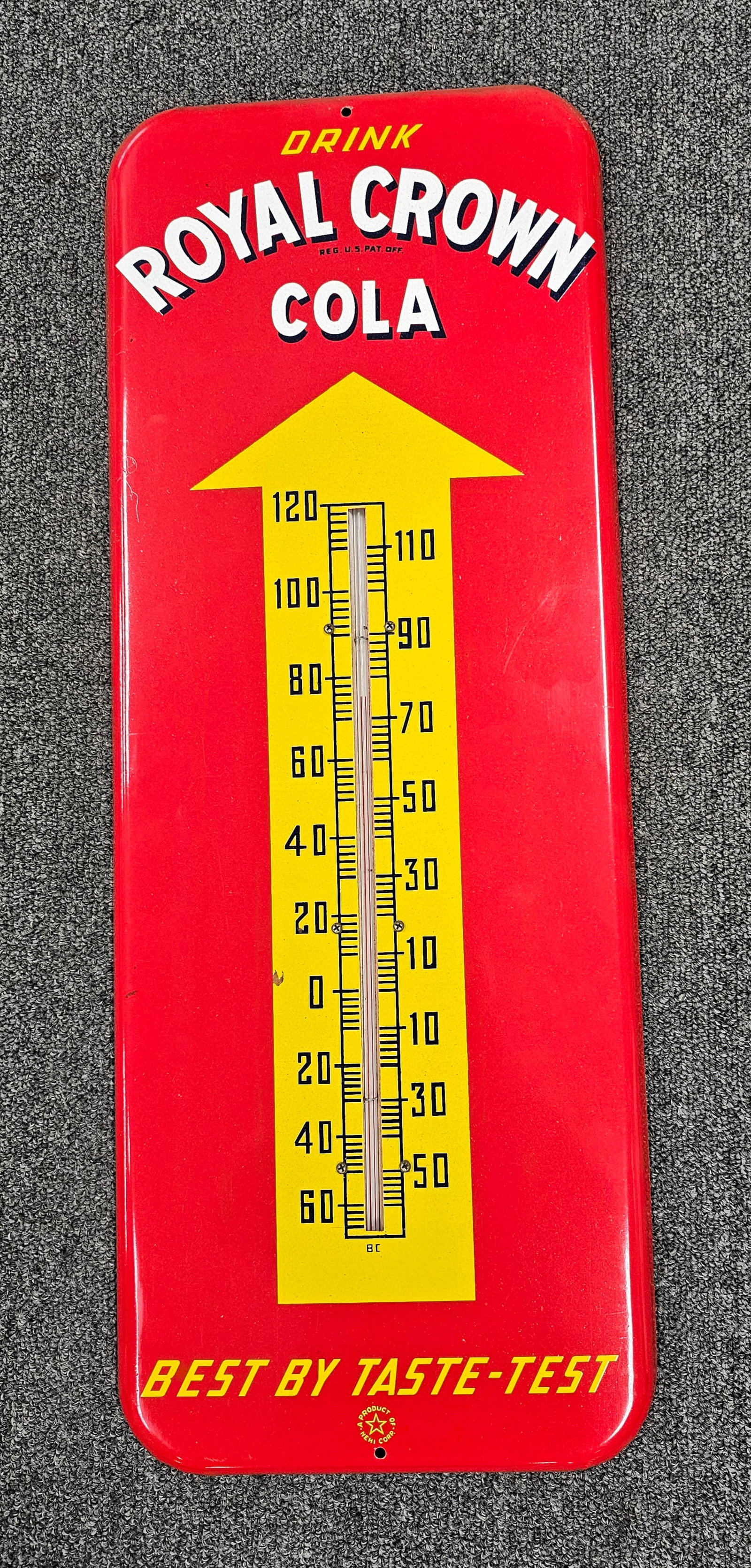 1952 NOS Royal Crown Cola Thermometer (1 of 2)