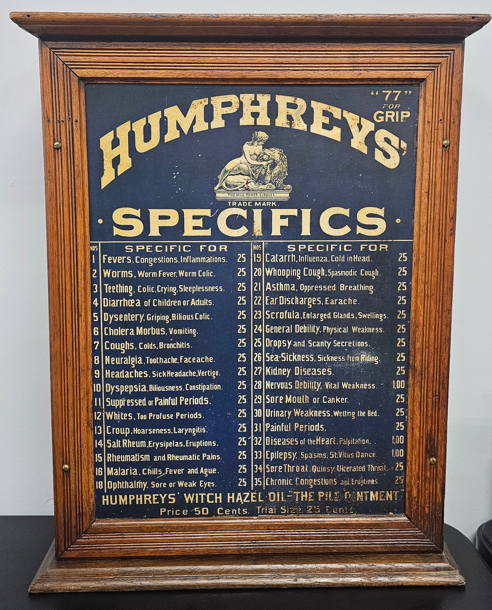 Humphreys' Specifics Medicine Display Cabinet (1 of 2)