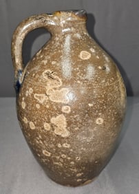 Early 1800s New York Cobalt Decorated Jug