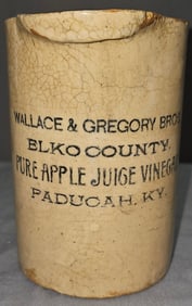 Wallace & Gregory Bros Pure Apple Juice KY Pitcher