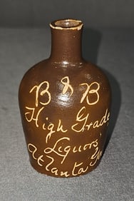 Rare Miniature B&B Atlanta Scratch Liquor Jug