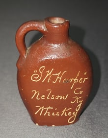 I.W. Harper Whiskey Nelson, KY Miniature Scratch Jug