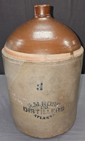 RM Rose 3gal Atlanta Ga. Distillers Jug