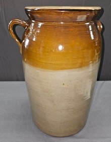 6gal Signed Crary Pottery Bluff Springs FL, Churn