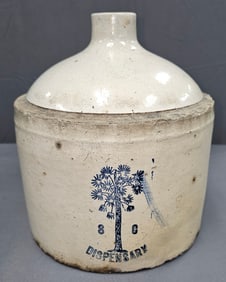 Scarce South Carolina Dispensary "Squat" Jug