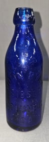 John Ryan Columbus,GA Cobalt Blue Bottle