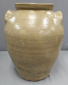 Edgefield South Carolina Signed Landrum Cross 6gal Storage Jar