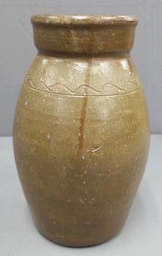 Decorated Tennessee BF Ussery Lap Churn 1860