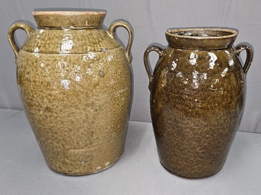 Crawford Co. Lot Signed BB & Billy Merritt Jars