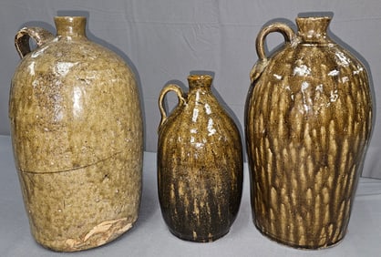 Signed Crawford Co. Jug Lot of 3