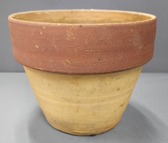 Scarce Signed EL Stork Flower Pot