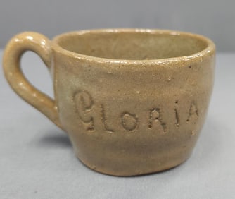 Rare Signed Arie Meaders "Gloria" Child's Cup