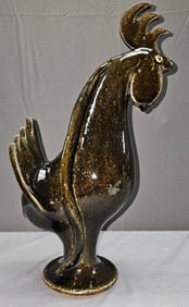 Rare #3 David Meaders Folk Pottery Snake - Rooster