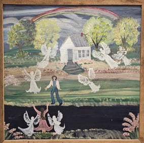 Annie Wellborn Folk Art Masterpiece Painting