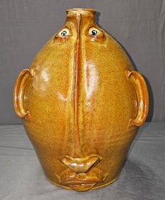 Roger Corn 2gal Long Nose Face Jug 1999