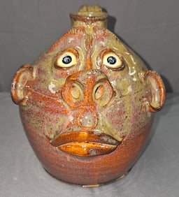 Fine Roger Corn Face Jug 1999