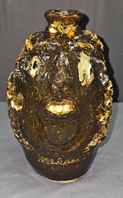 Significant Marie Rogers Medusa Face Jug