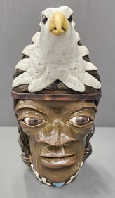 Lin Craven Native American Spirits "Eagle" Face Jug