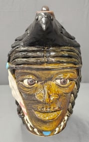 Lin Craven Native American Spirits Raven Face Jug
