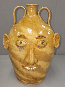 Stellar Don Craig Folk Pottery Face Jug