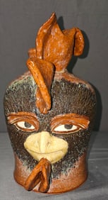 Rare Yardbird Rooster Face Jug 2000
