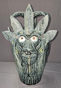 Scarce Steve Turpin Triple Face Jug 2001